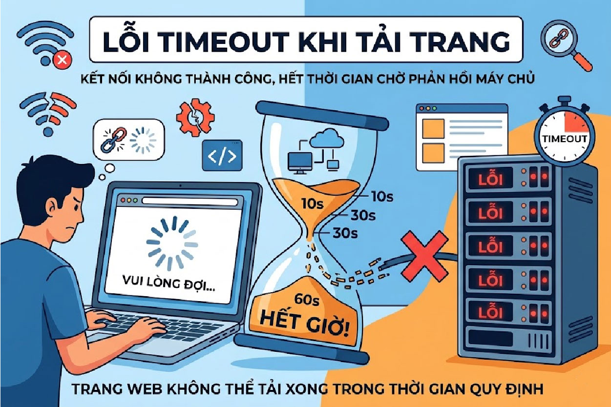 Lỗi timeout khi tải trang