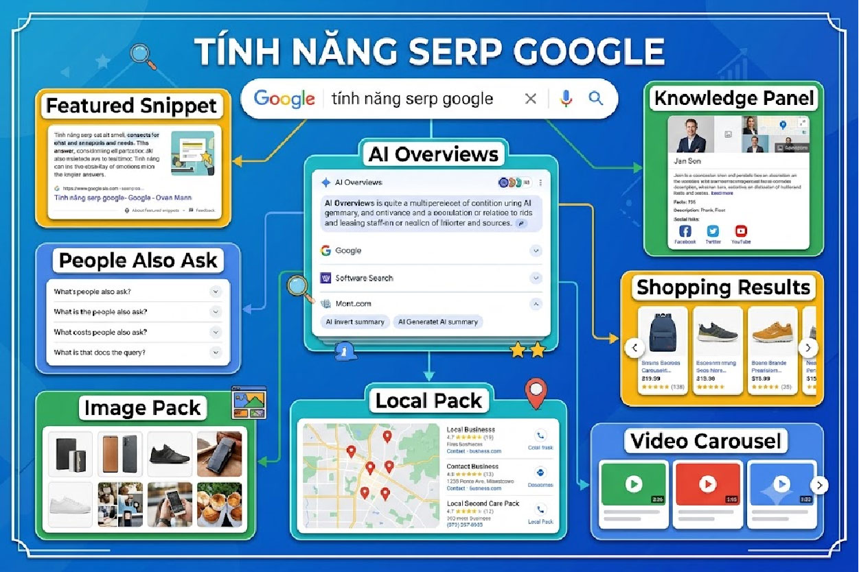 T&iacute;nh năng SERP Google