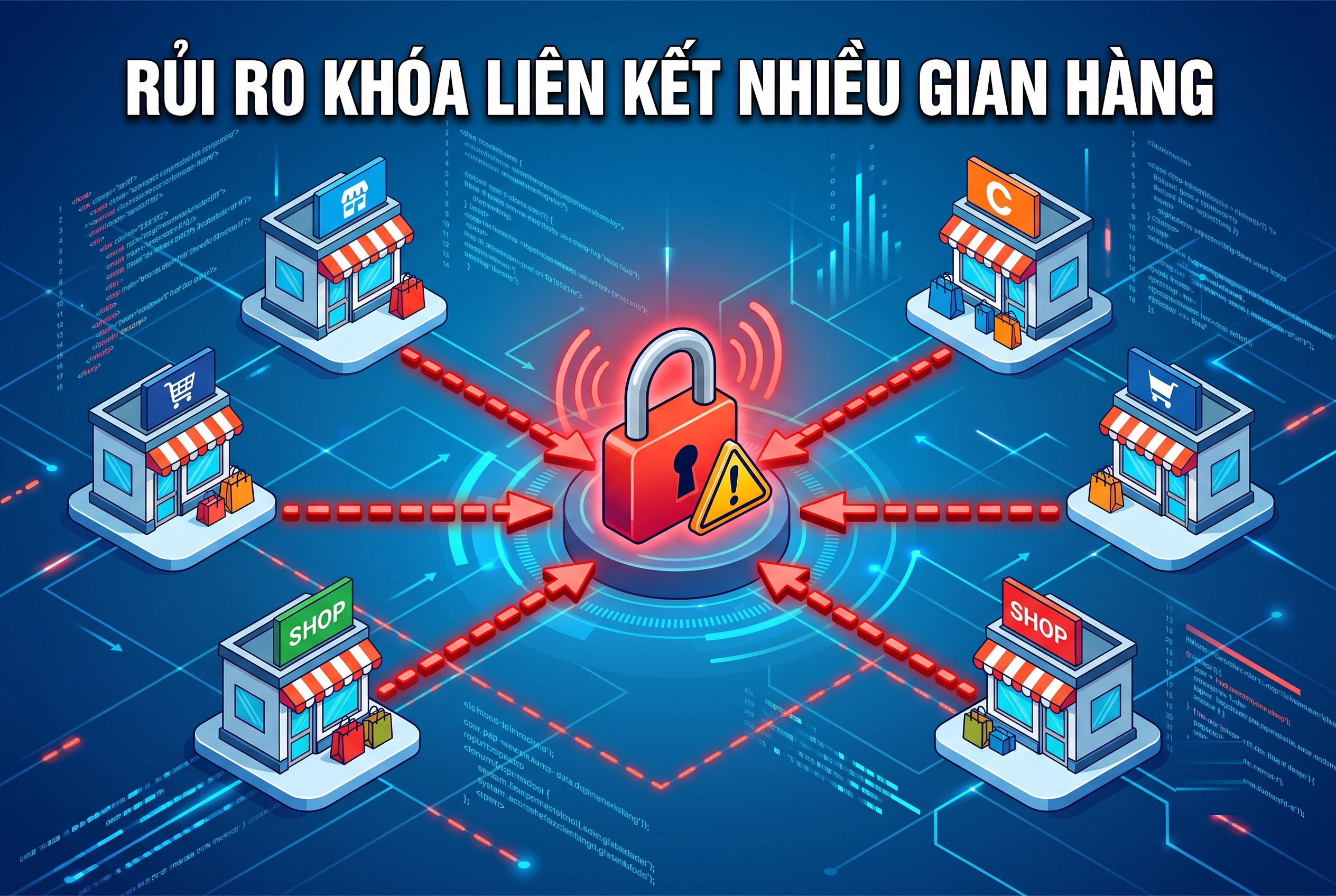 Rủi ro khóa liên kết nhiều gian hàng