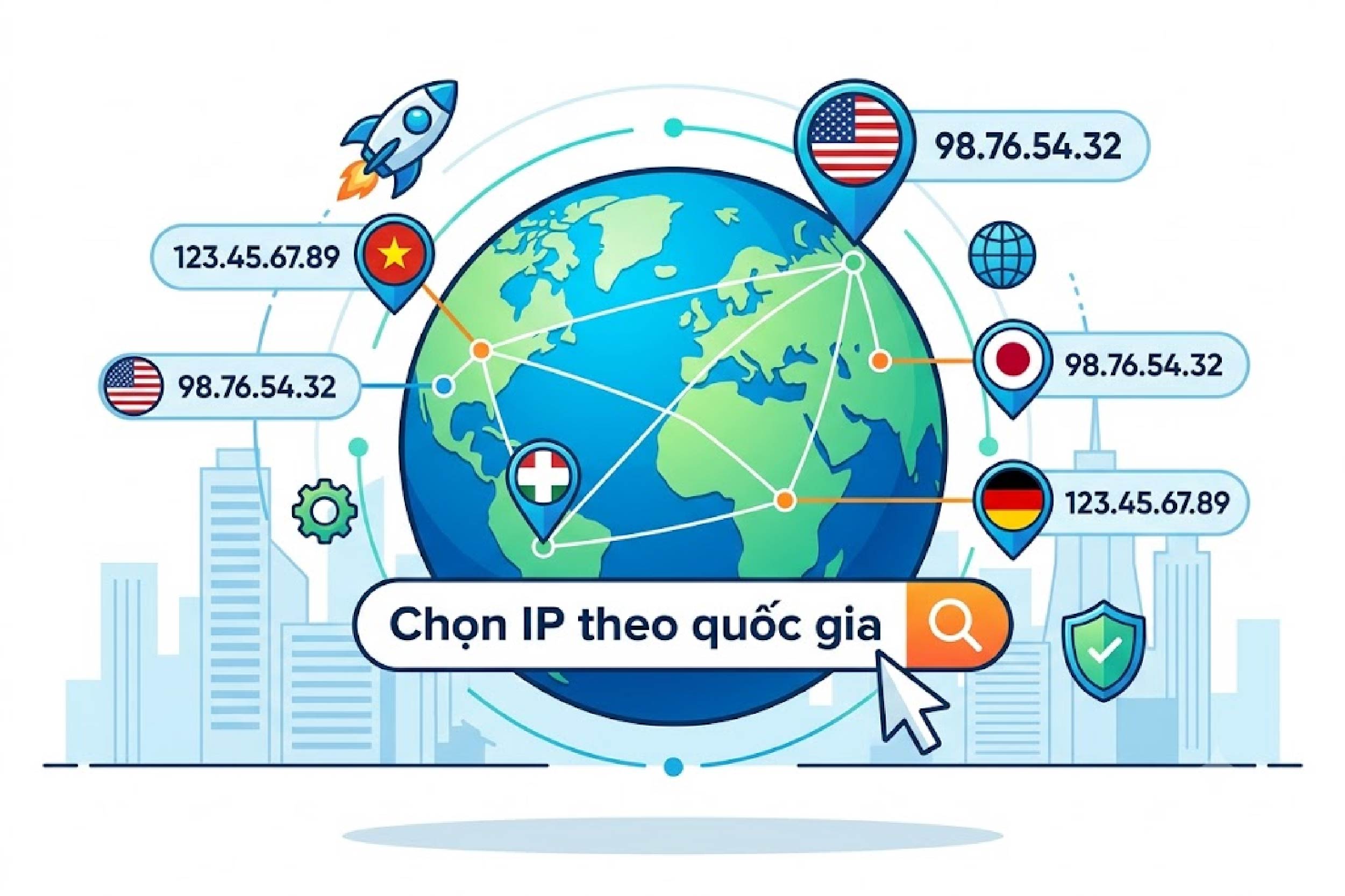 Chọn IP theo quốc gia
