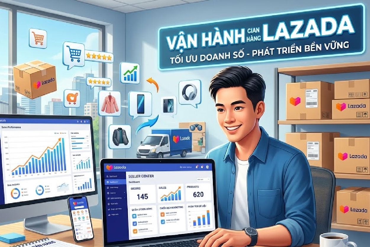 Vận hành gian hàng Lazada