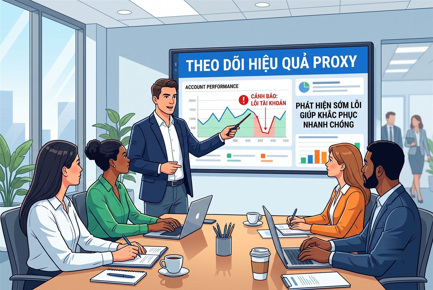 Theo dõi hiệu quả proxy thường xuyên giúp phát hiện sớm tài khoản gặp lỗi