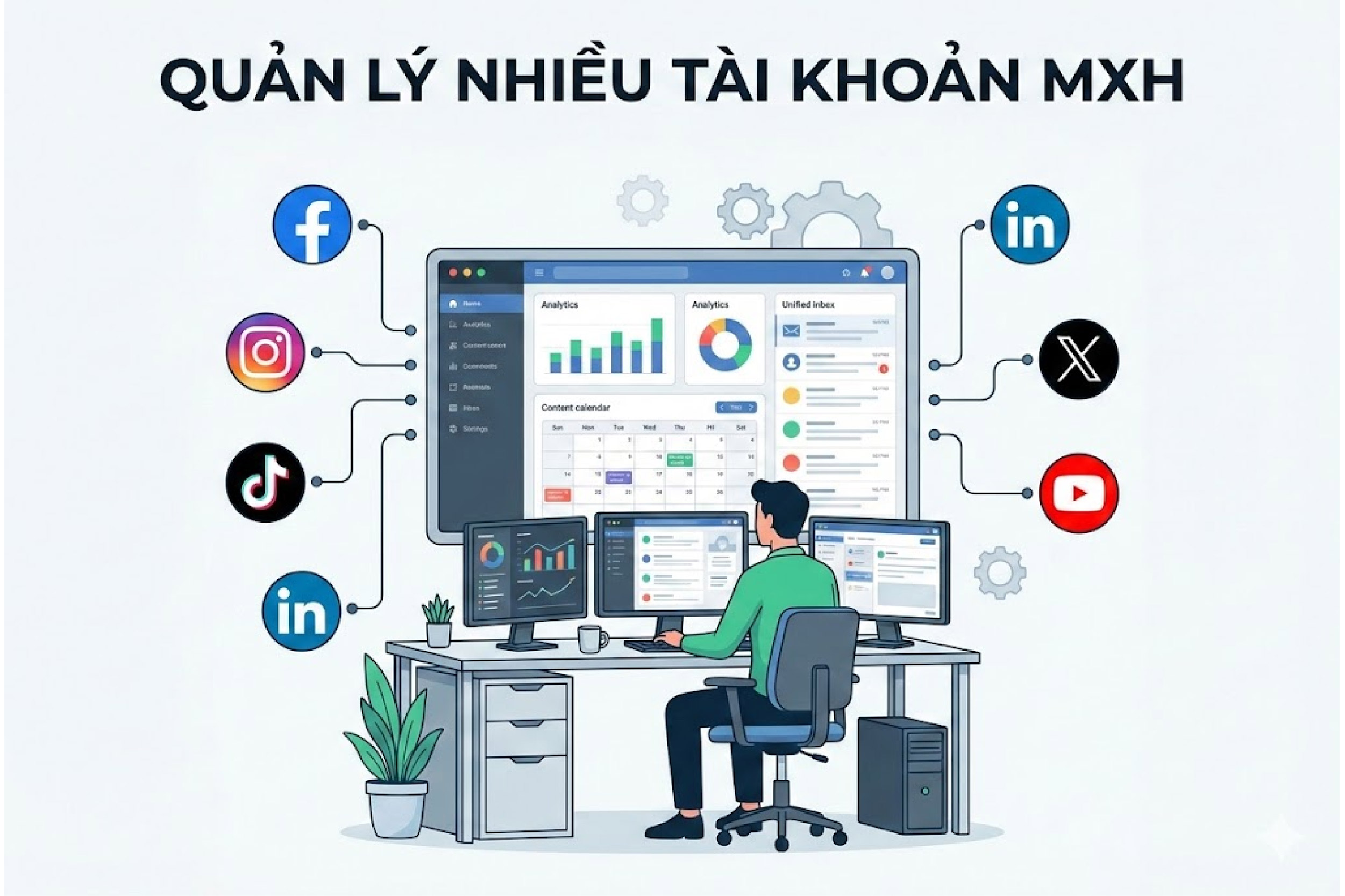Quản l&yacute; t&agrave;i khoản MXH