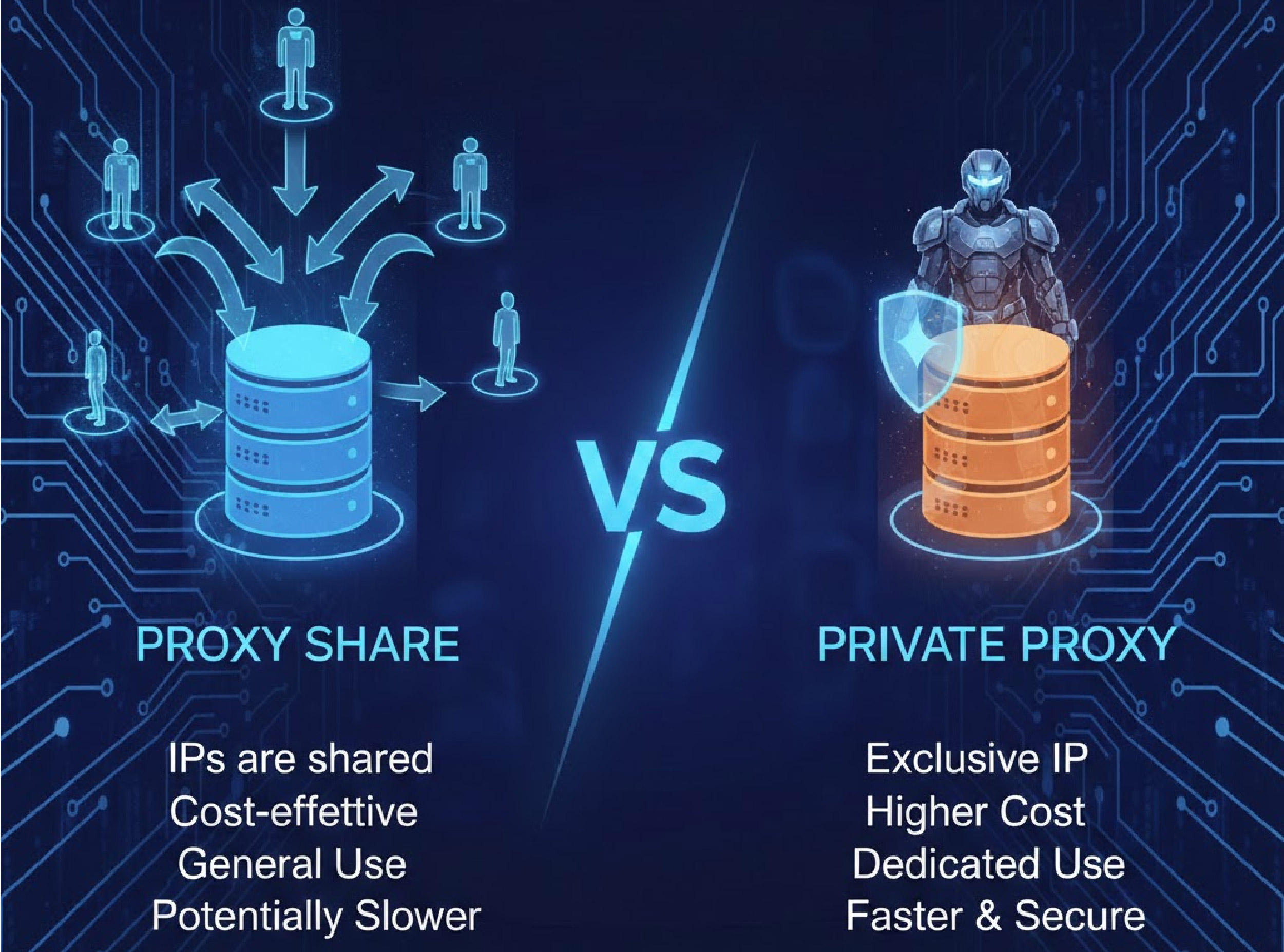 proxy sahre và private proxy
