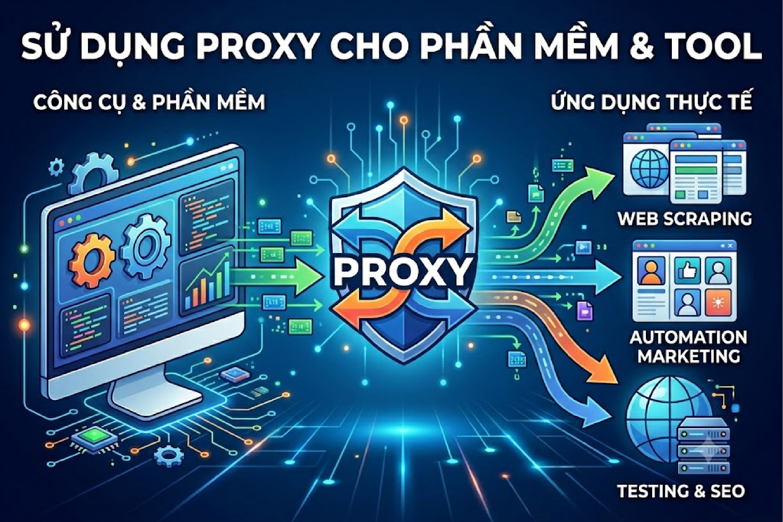 Proxy chạy phần mềm, tool