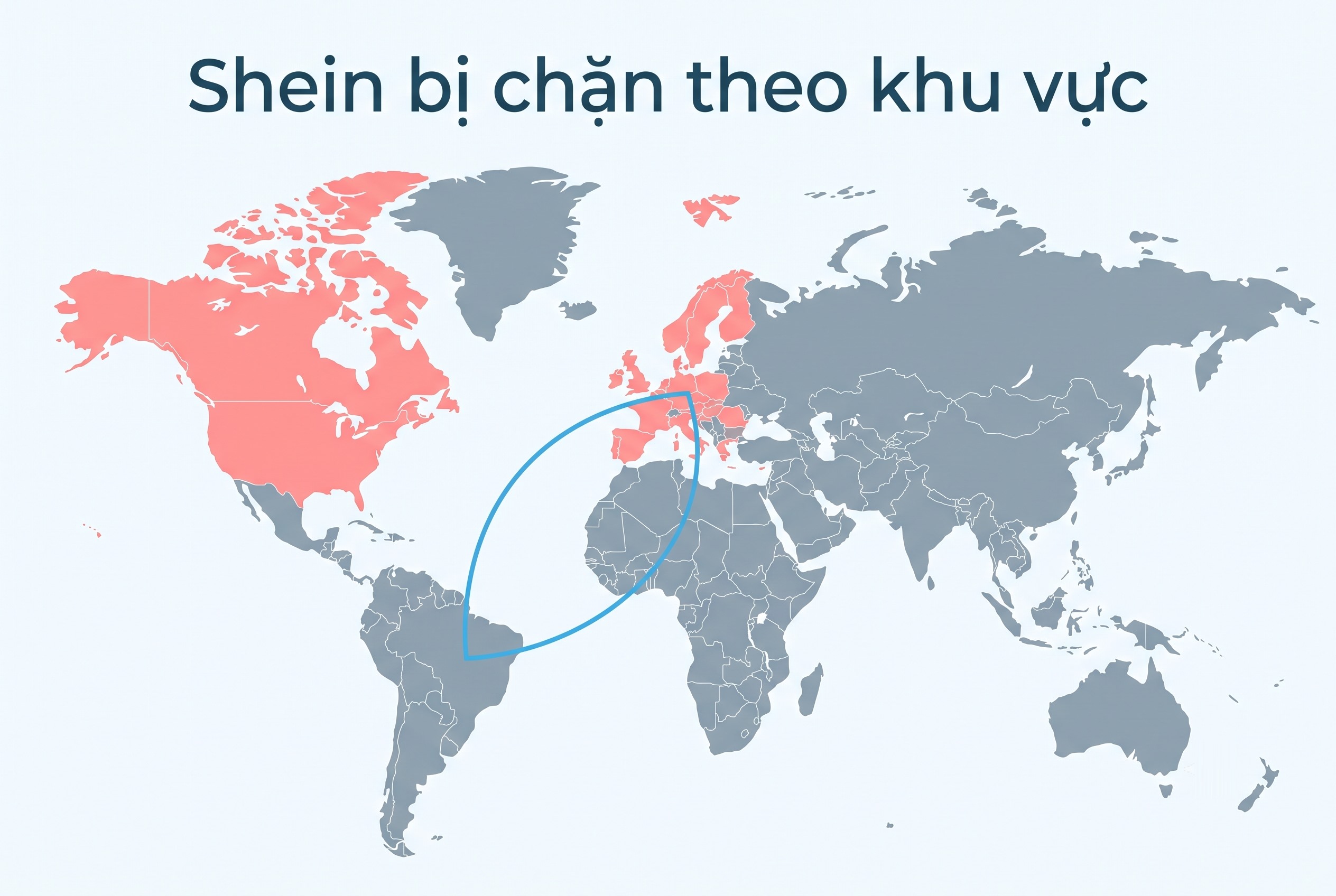 Shein bị chặn theo khu vực