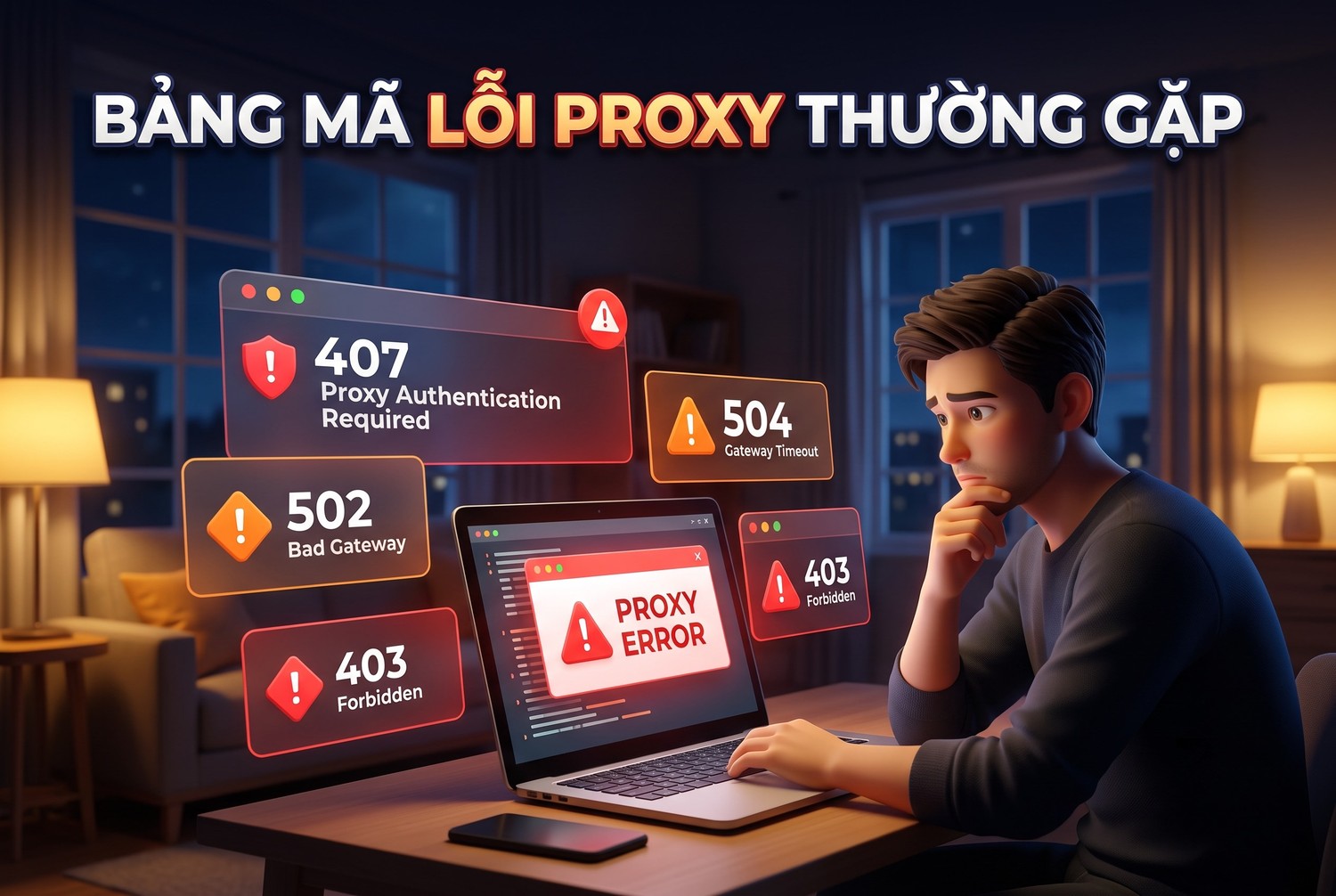 Bảng mã lỗi proxy thường gặp