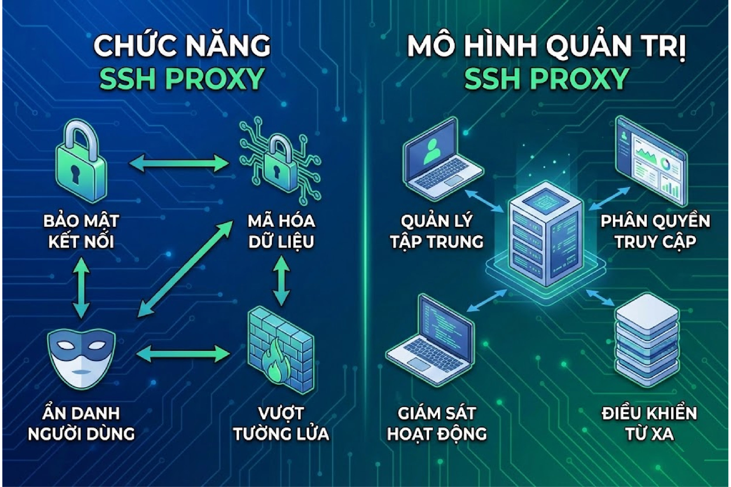 mô hình SSH proxy