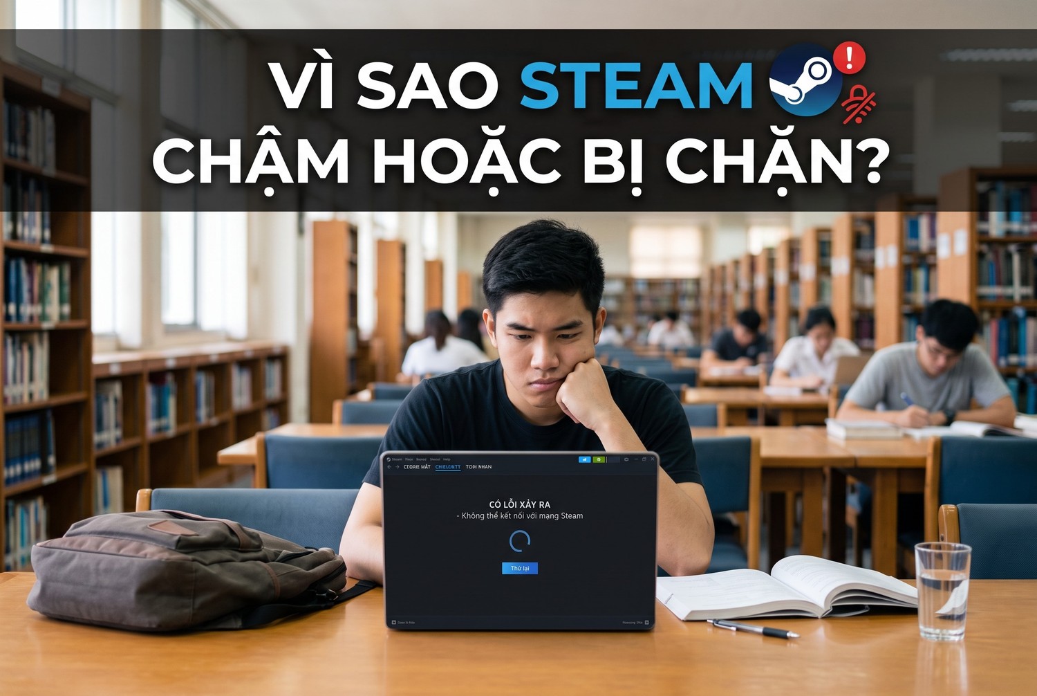 Vì sao Steam chậm hoặc bị chặn