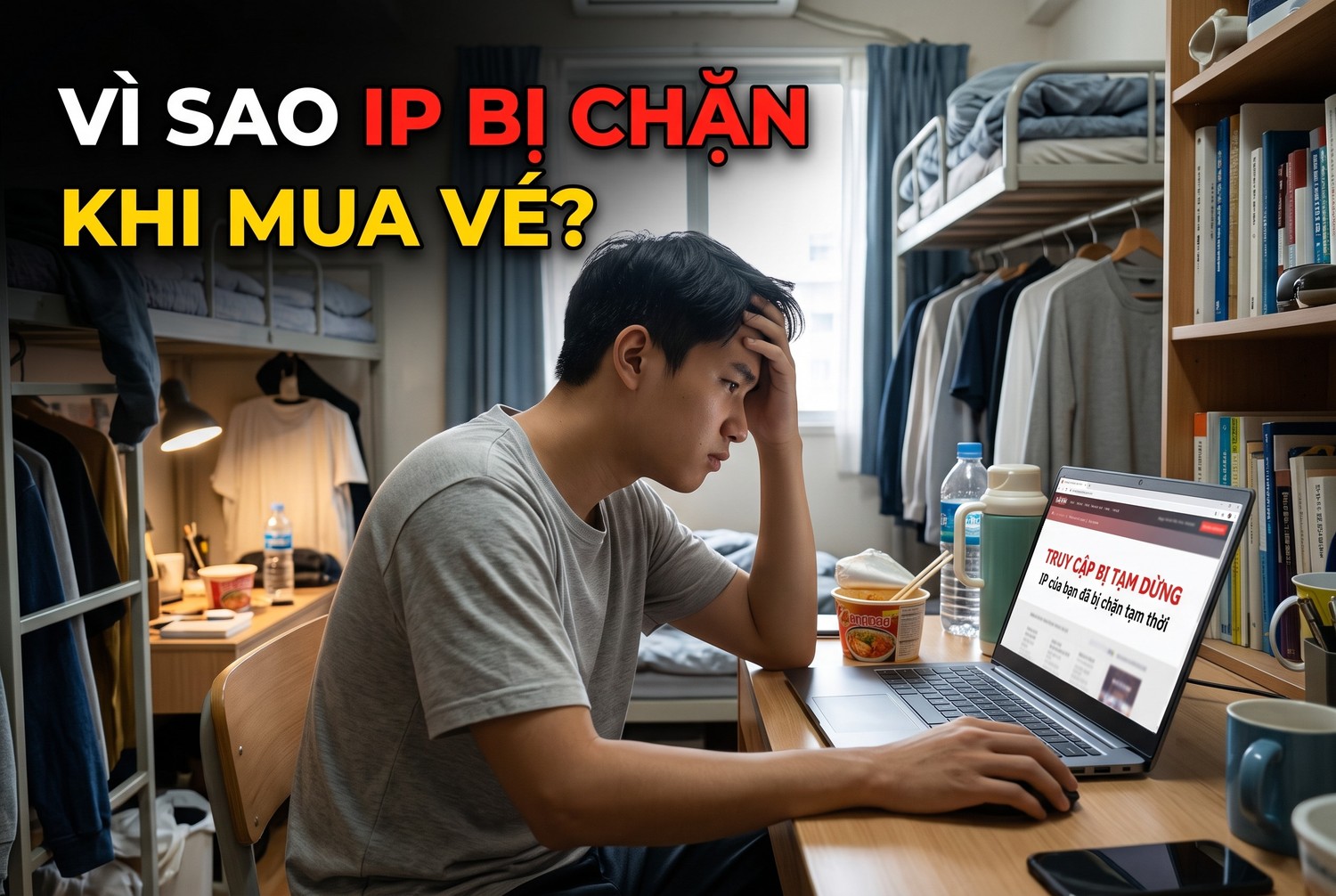 Vì sao IP bị chặn khi mua vé
