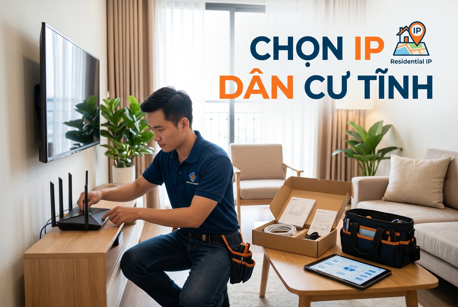 Chọn IP dân cư tĩnh