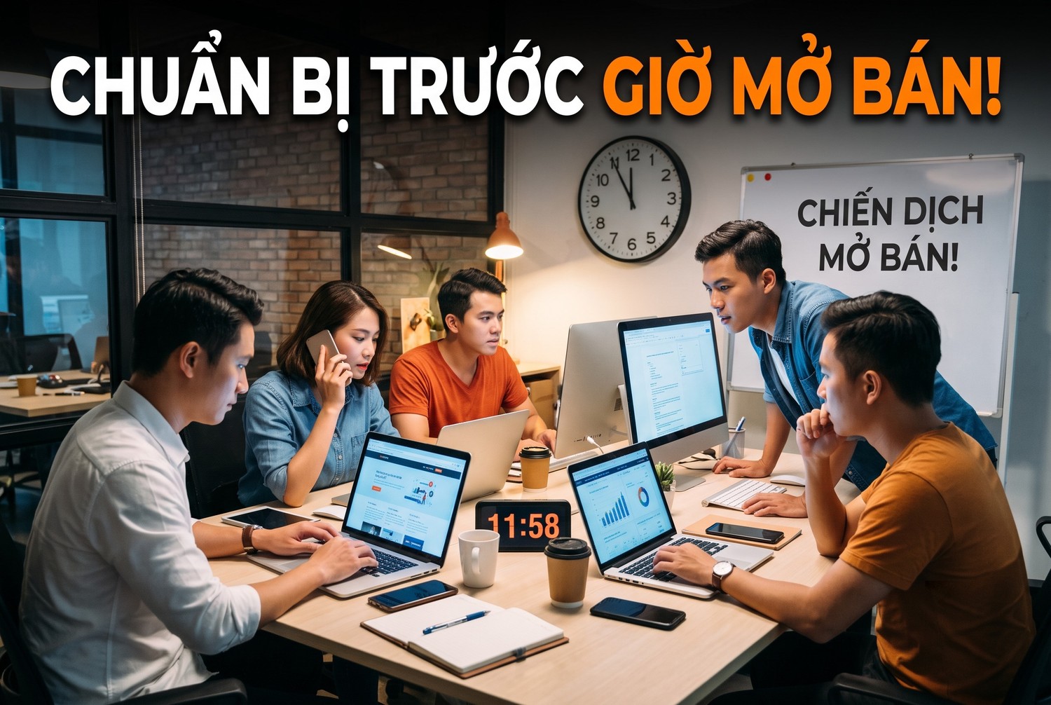 Chuẩn bị trước giờ mở bán