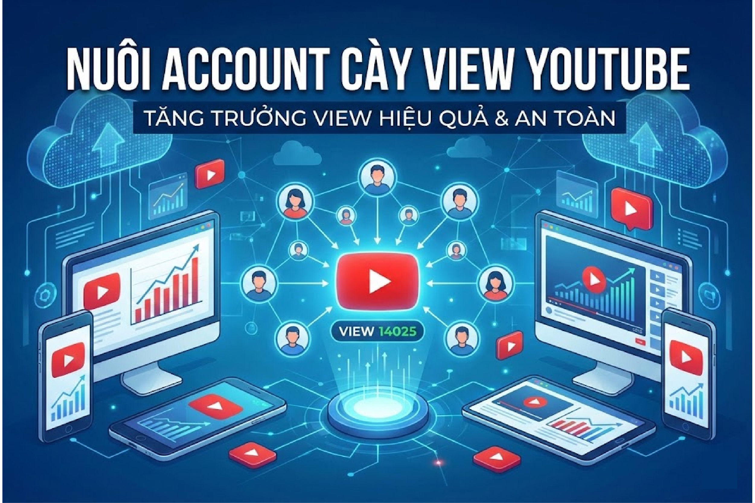 Nuôi account cày view youtube