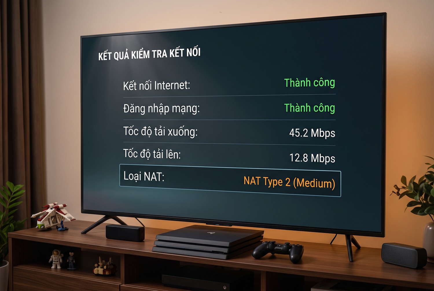 Kiểm tra NAT type trên máy chơi game