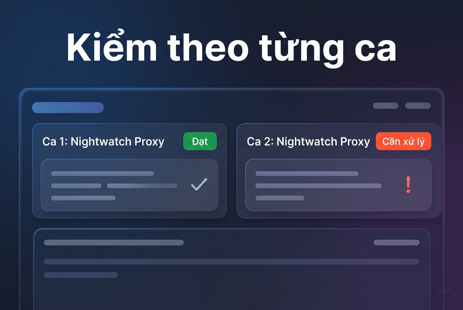 Kiểm theo từng ca