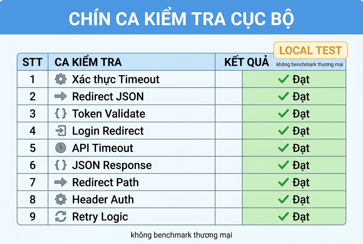Chín ca kiểm tra cục bộ