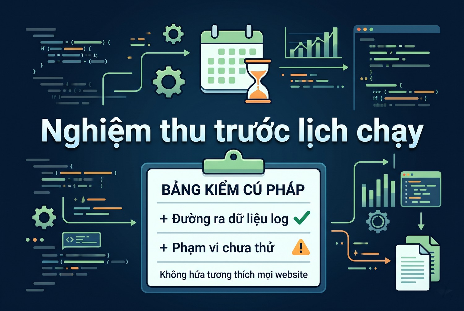 Nghiệm thu trước lịch chạy