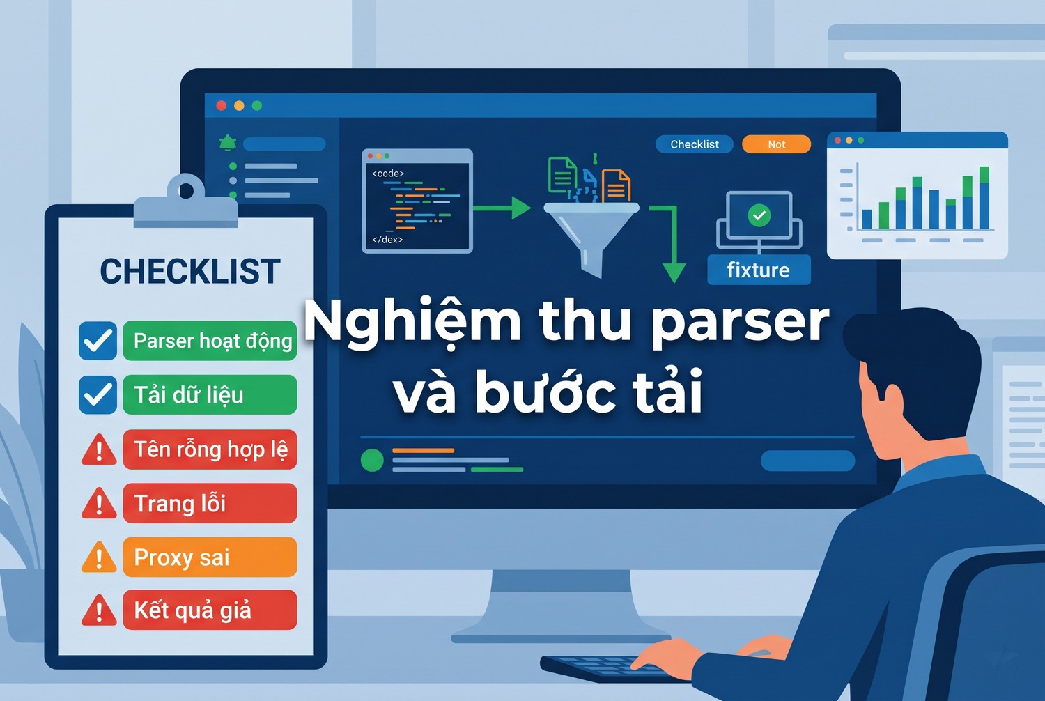 Nghiệm thu parser và bước tải