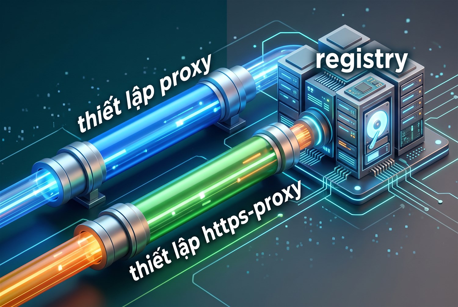 Hai thiết lập proxy và https-proxy