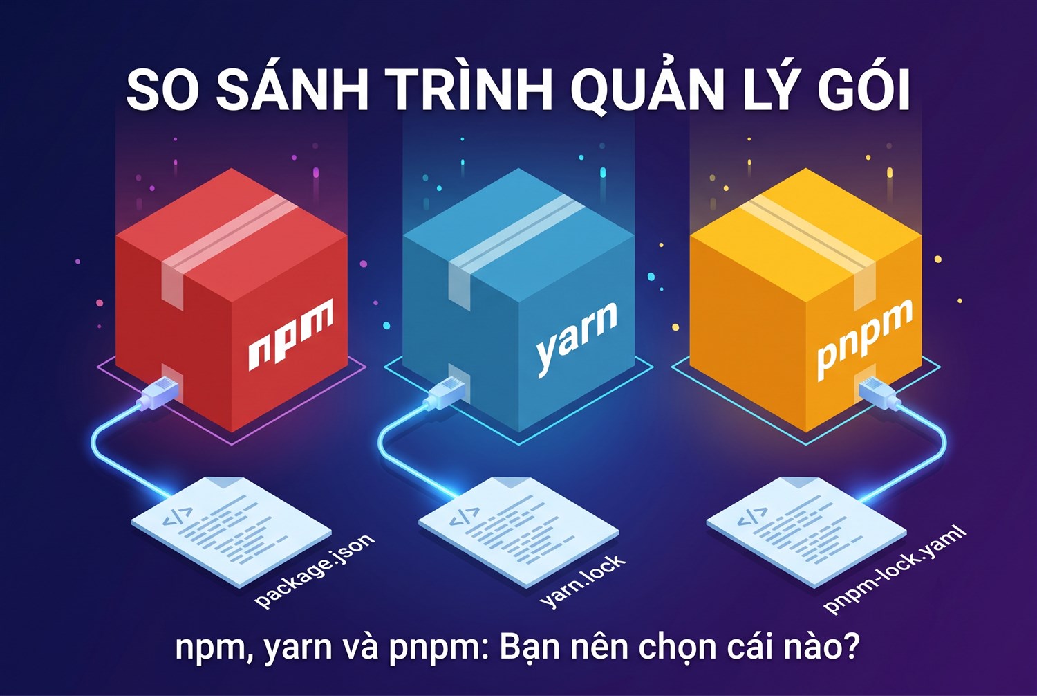 npm, yarn và pnpm