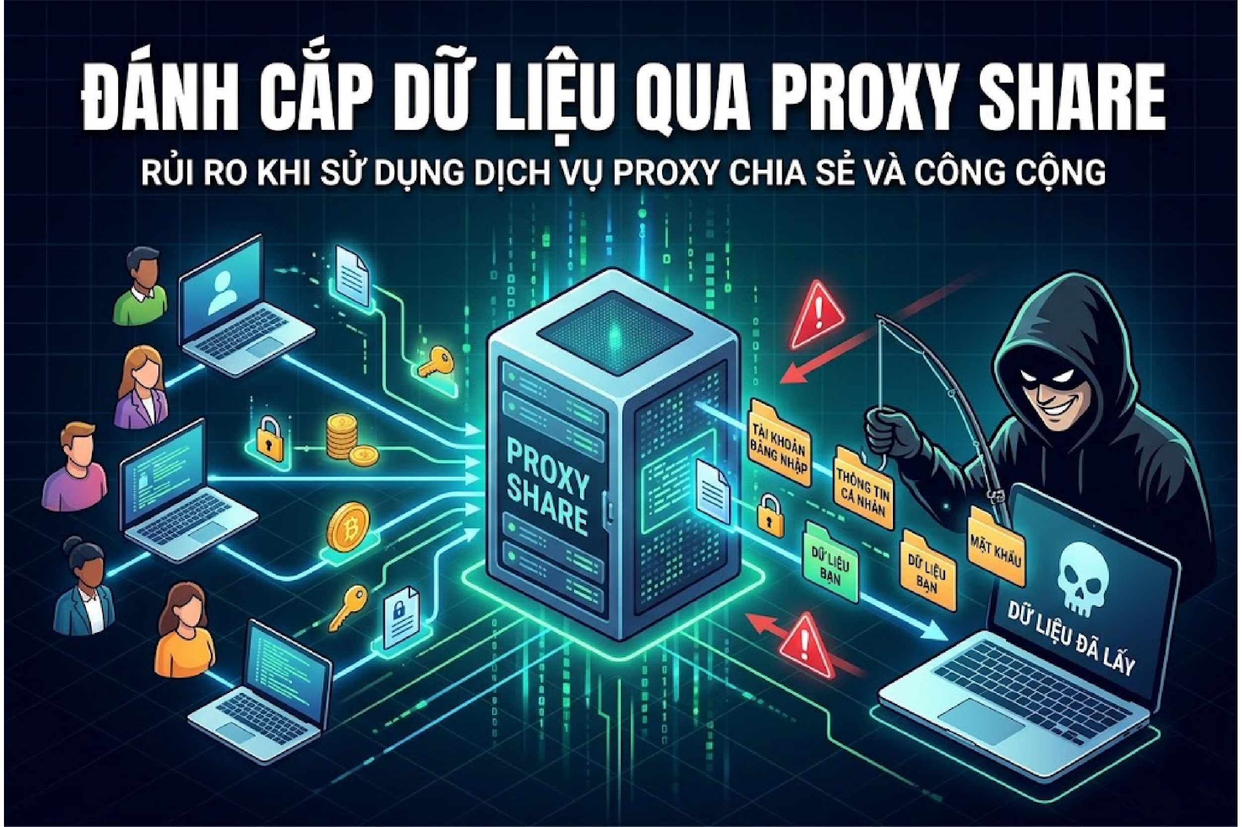 Đánh cắp dữ liệu thông qua proxy share