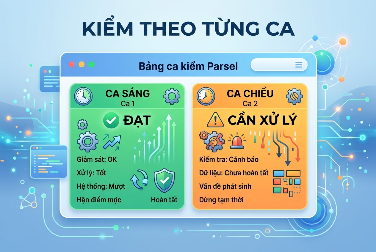Kiểm theo từng ca