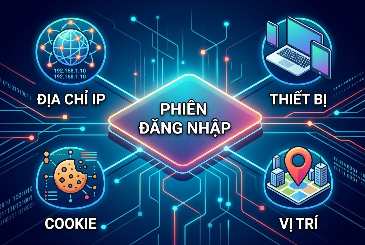 Phiên đăng nhập gắn với môi trường