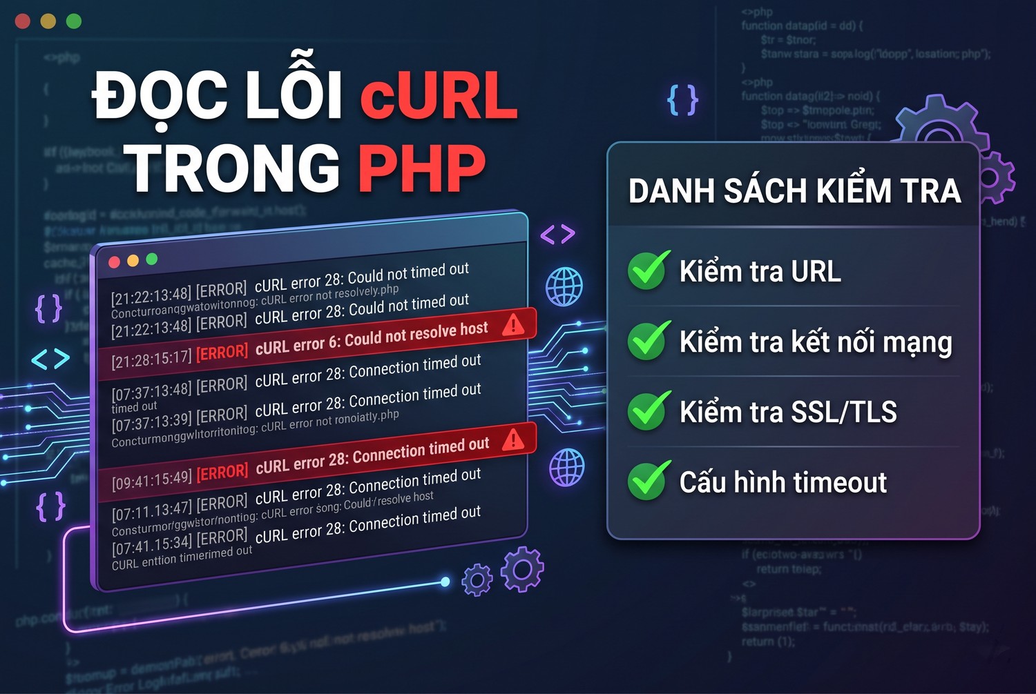 Đọc lỗi cURL trong PHP