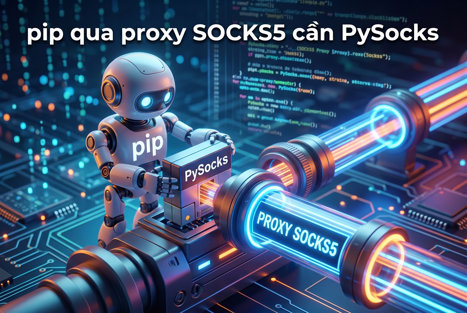 pip qua proxy SOCKS5 cần PySocks