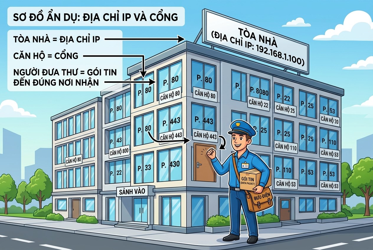 Địa chỉ IP và cổng