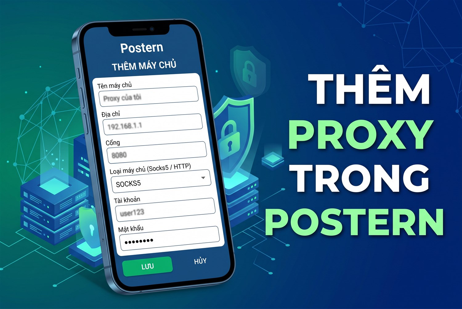Thêm proxy trong Postern