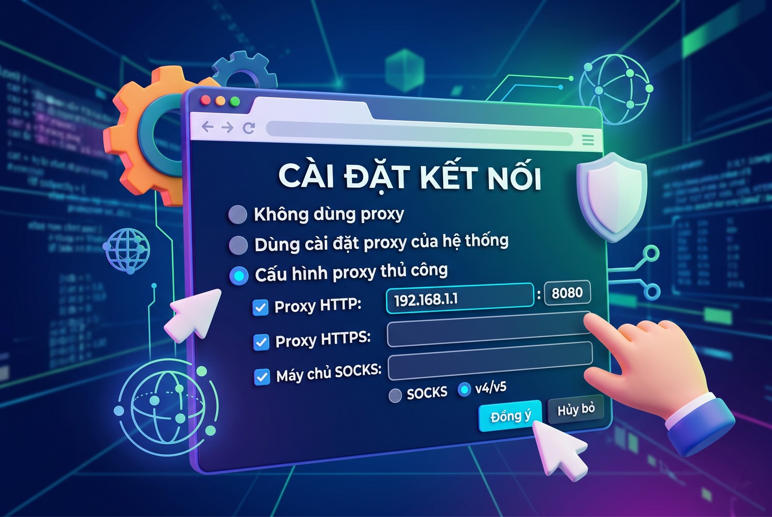 Kiểm tra cài đặt proxy của Firefox