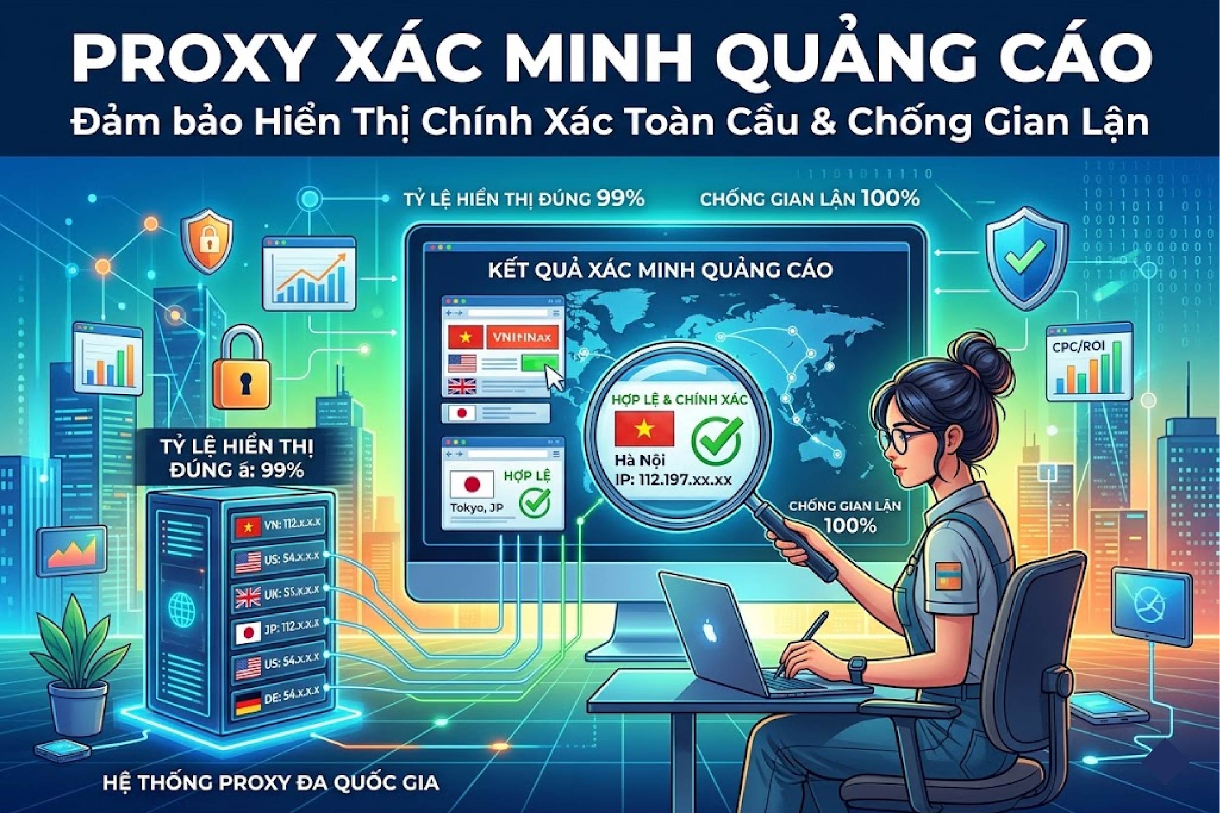 Proxy x&aacute;c minh quảng c&aacute;o