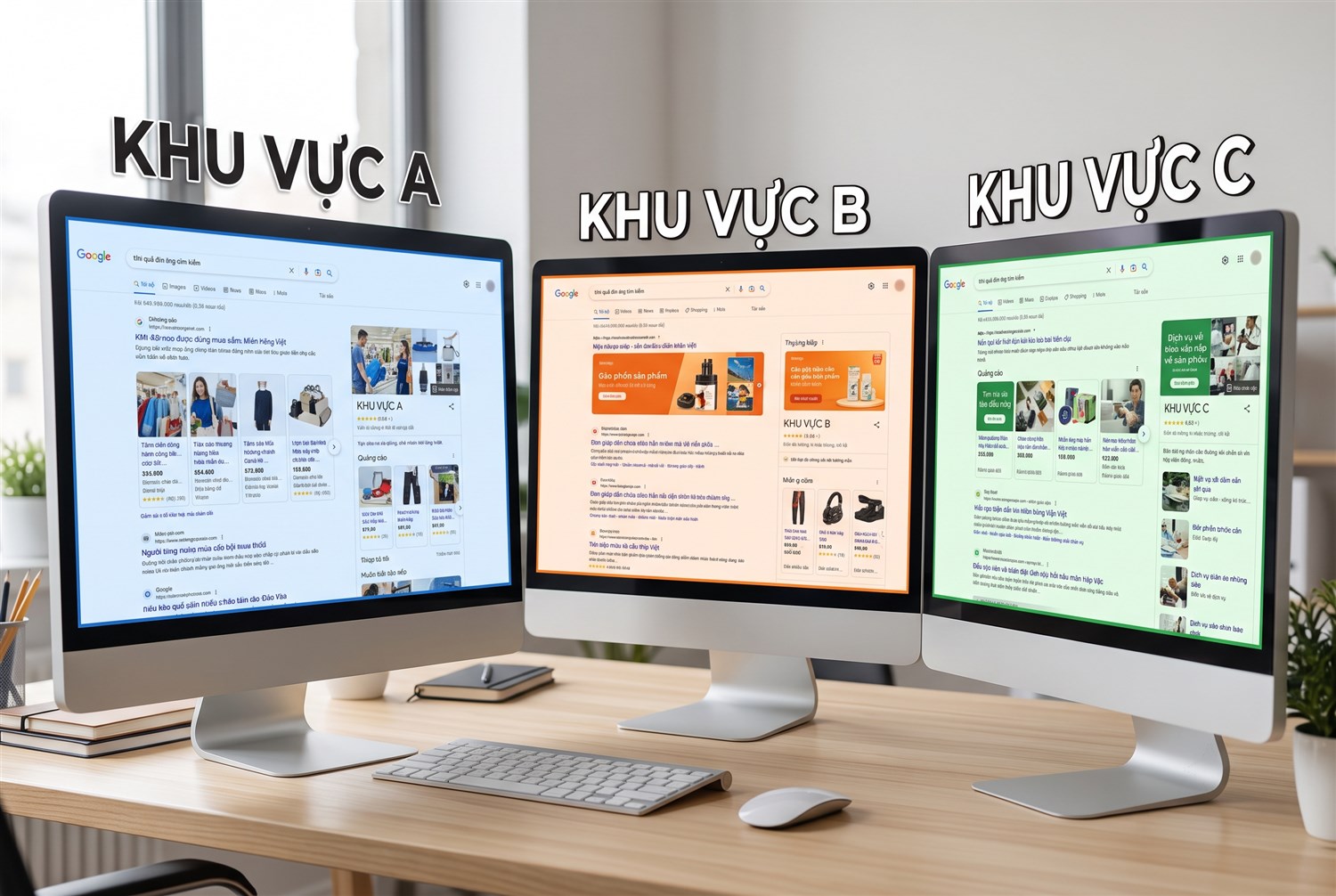 Nhìn đúng như khách hàng ở từng vùng