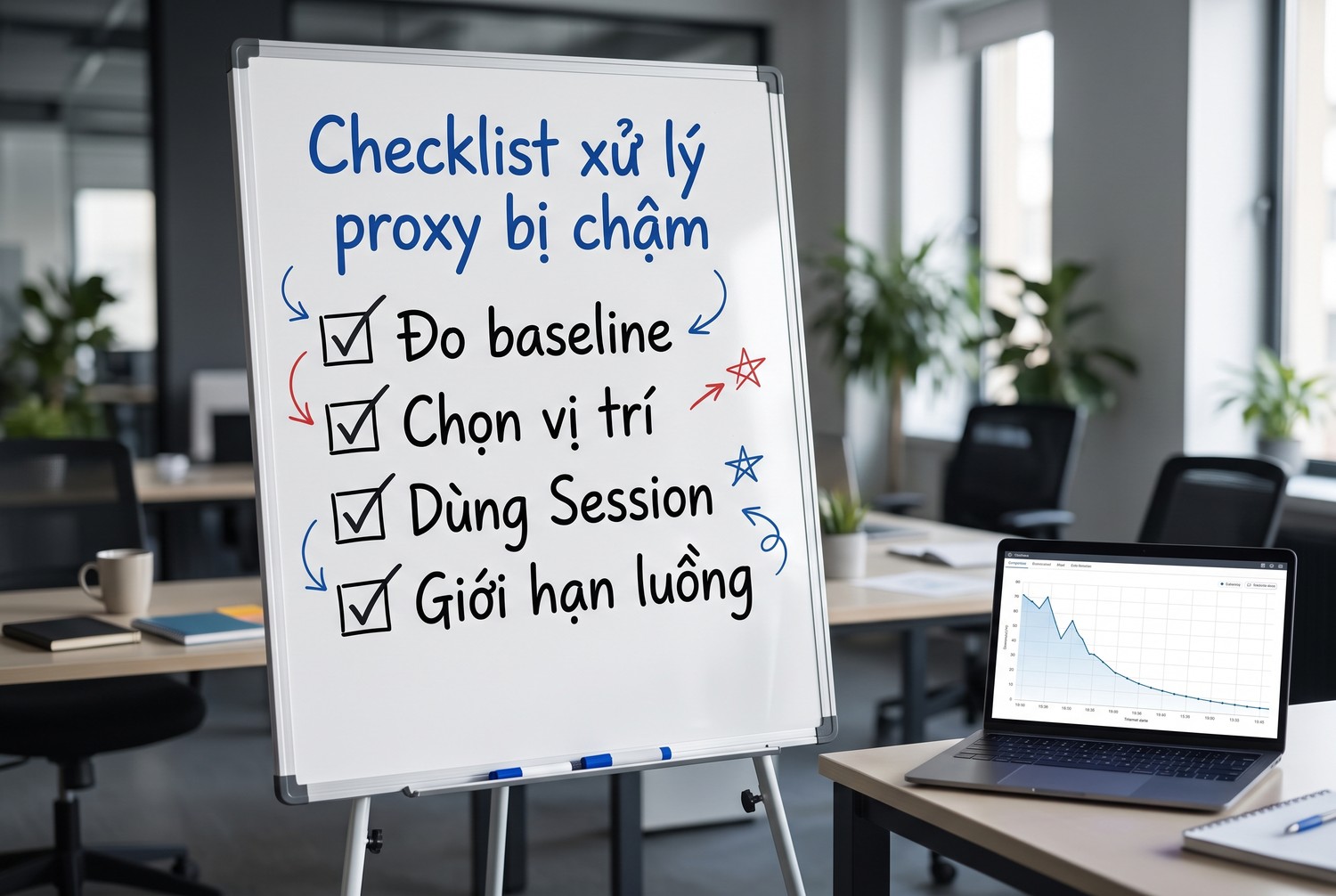 Checklist xử lý proxy bị chậm