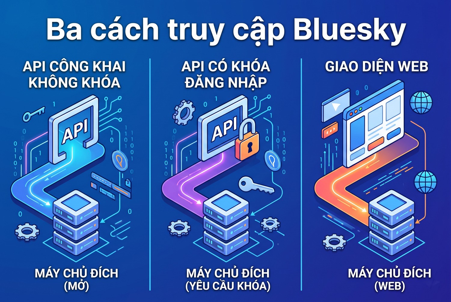 Ba cách truy cập Bluesky
