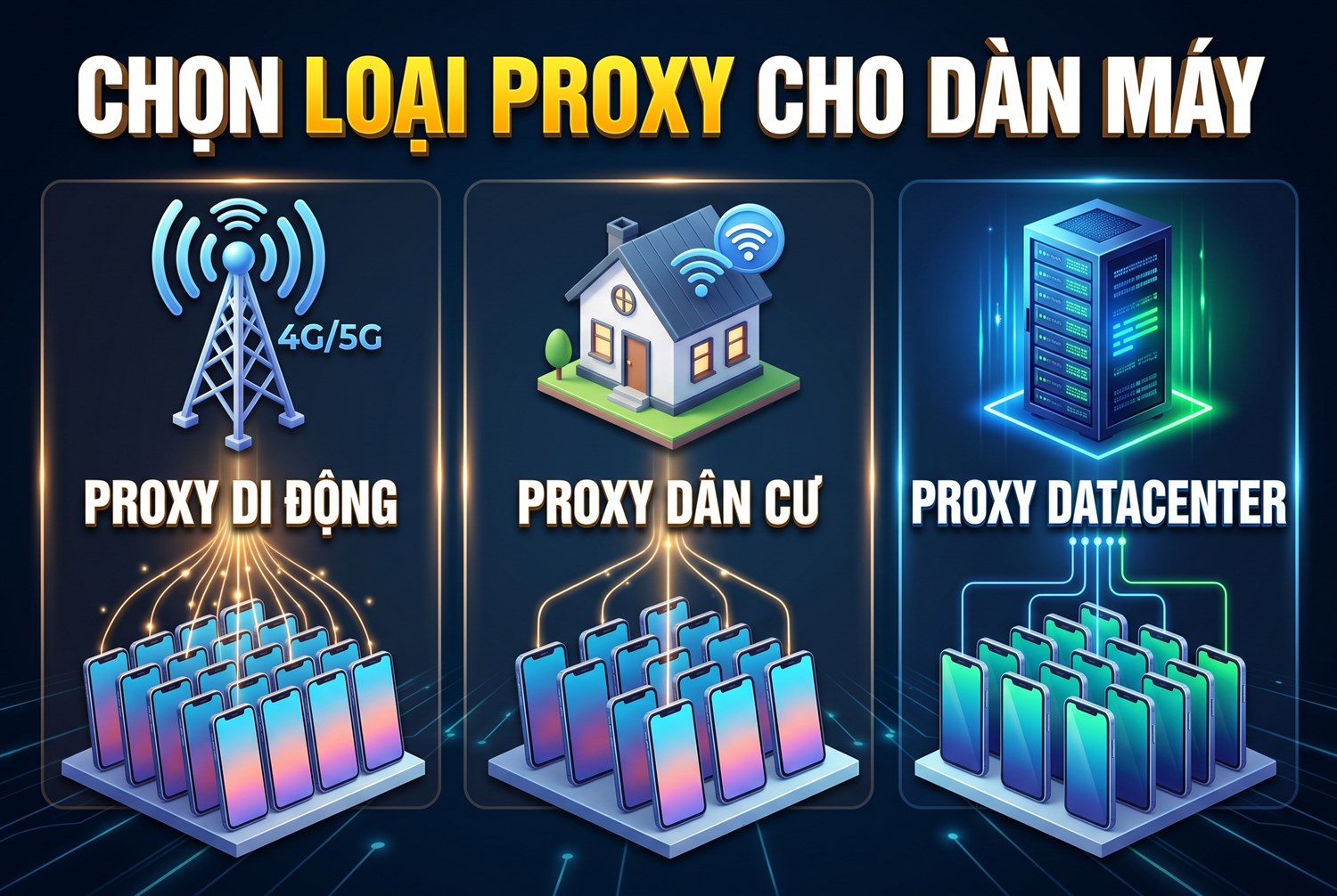 Chọn loại proxy cho dàn máy