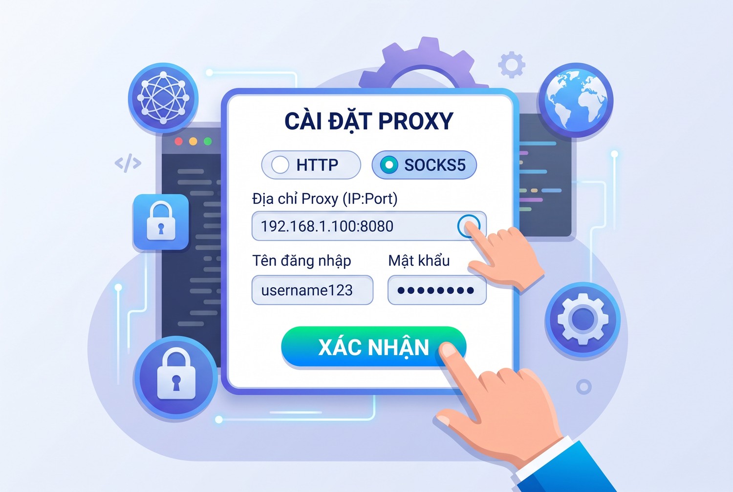 Hành động đặt proxy