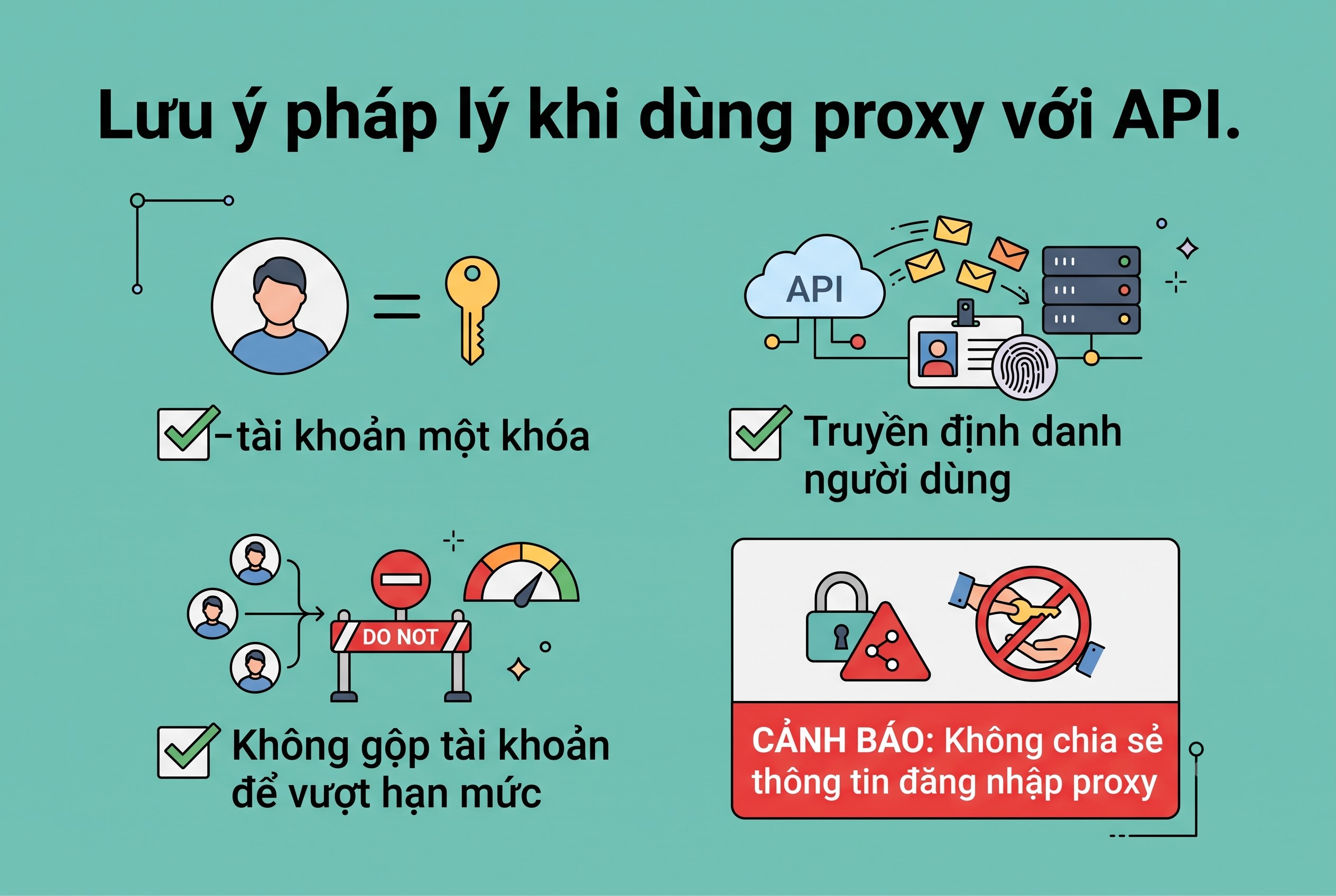 Lưu ý pháp lý khi dùng proxy với API