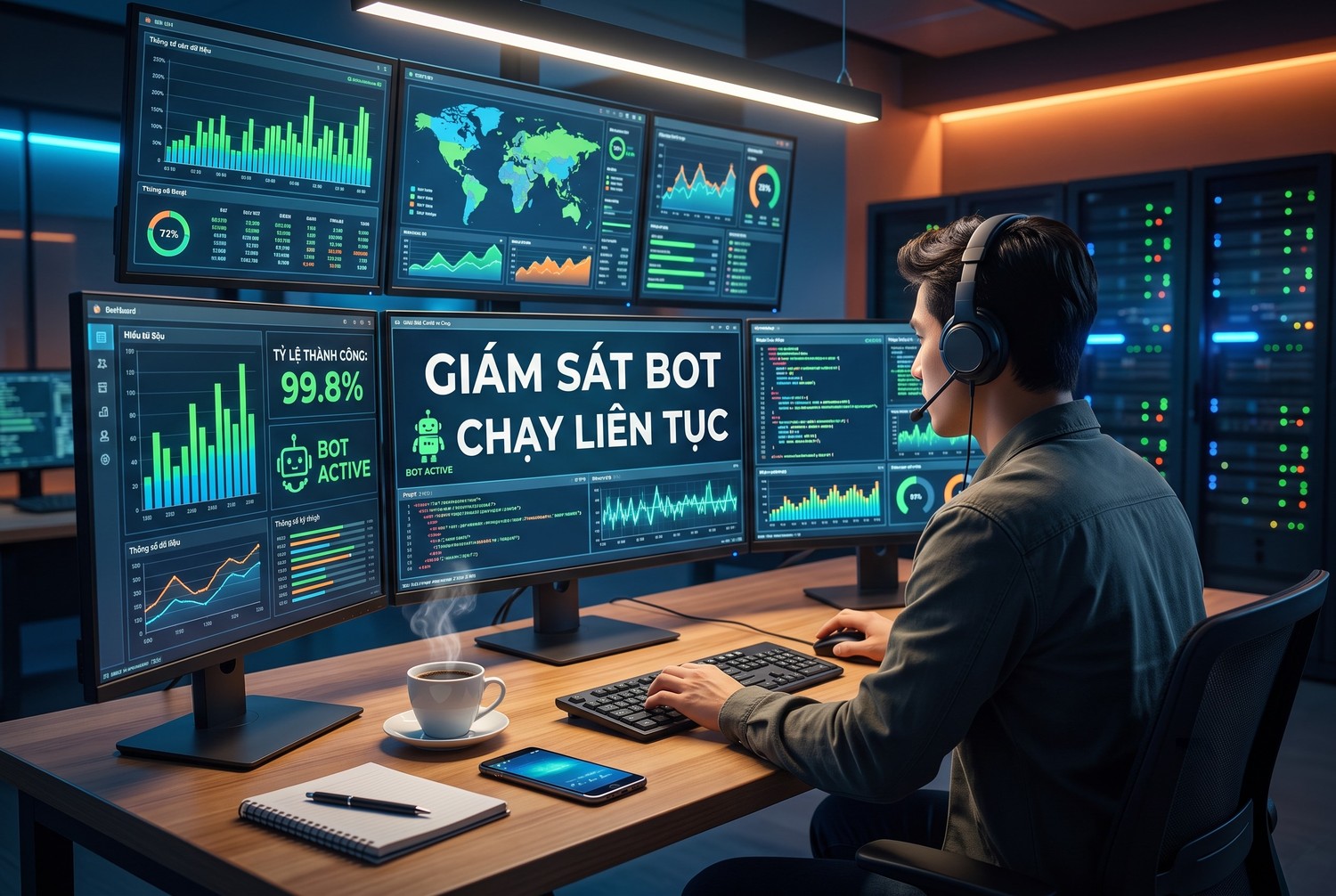 Giám sát bot chạy liên tục