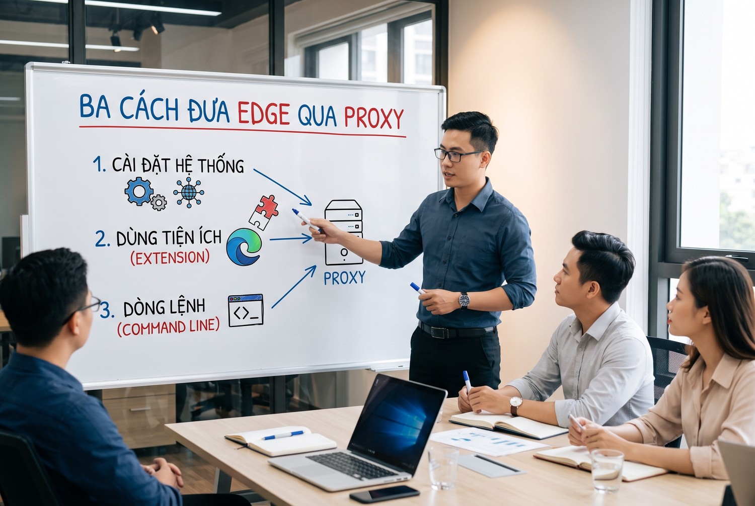 Ba cách đưa Edge qua proxy