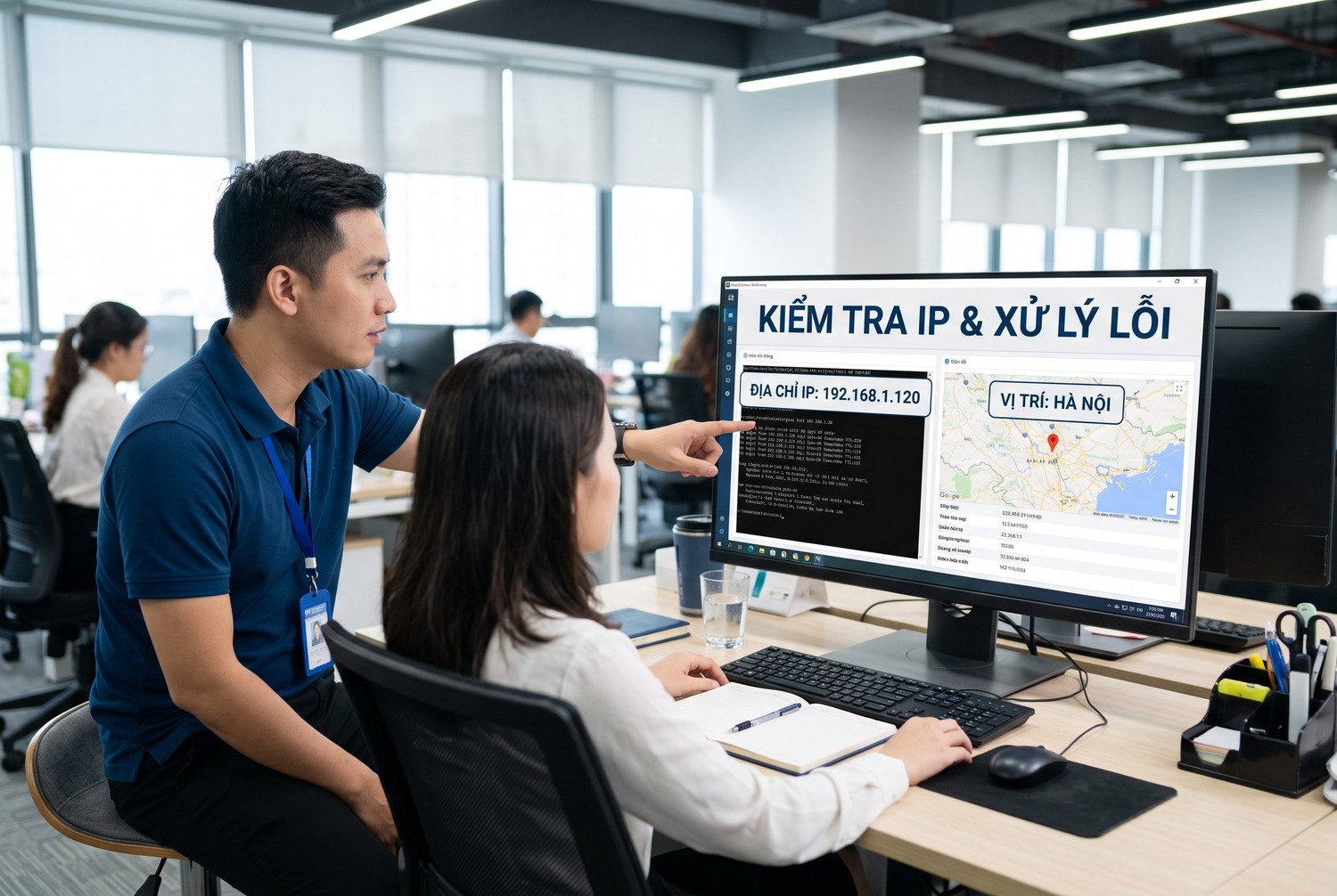 Kiểm tra IP và xử lý lỗi