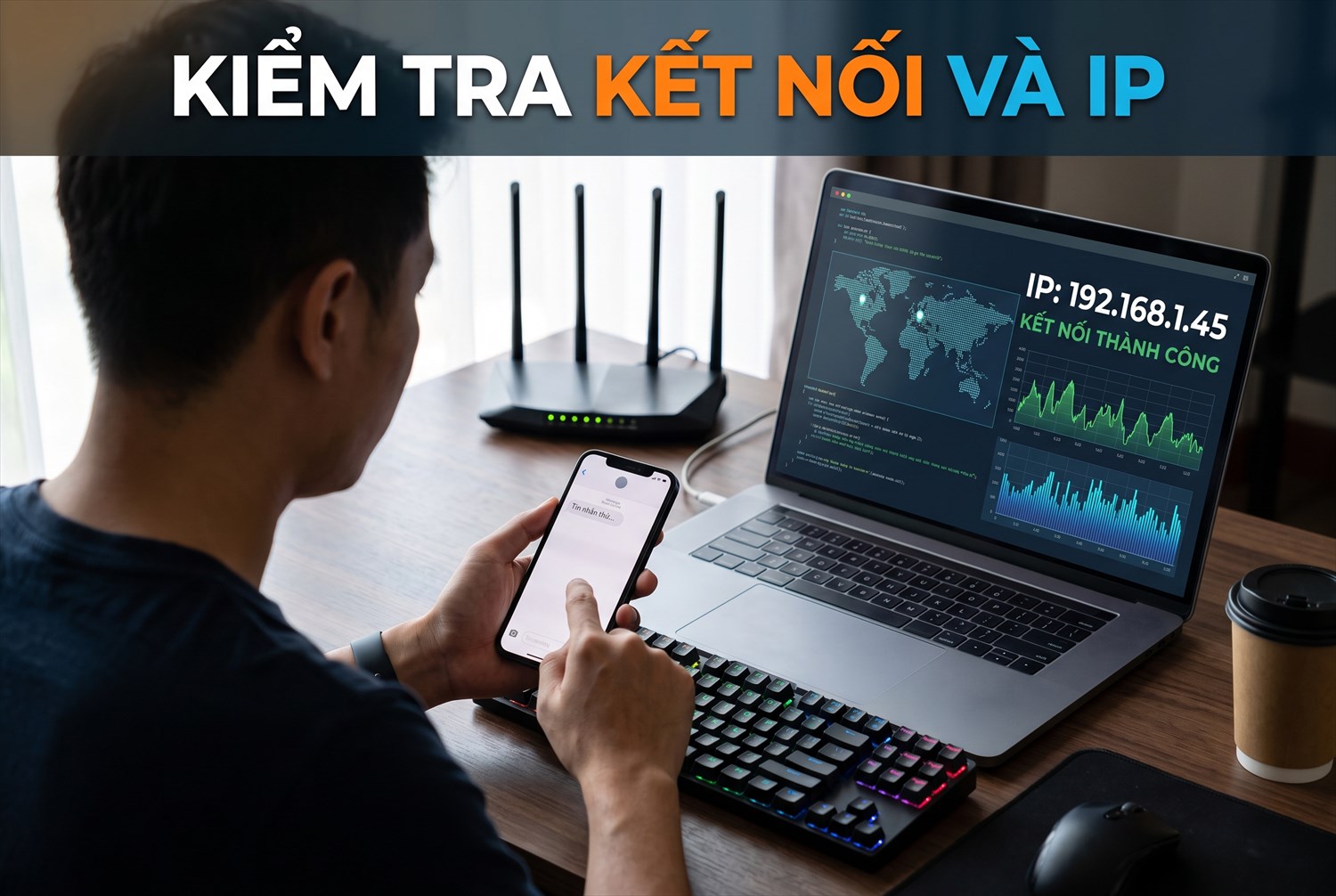 Kiểm tra kết nối và IP