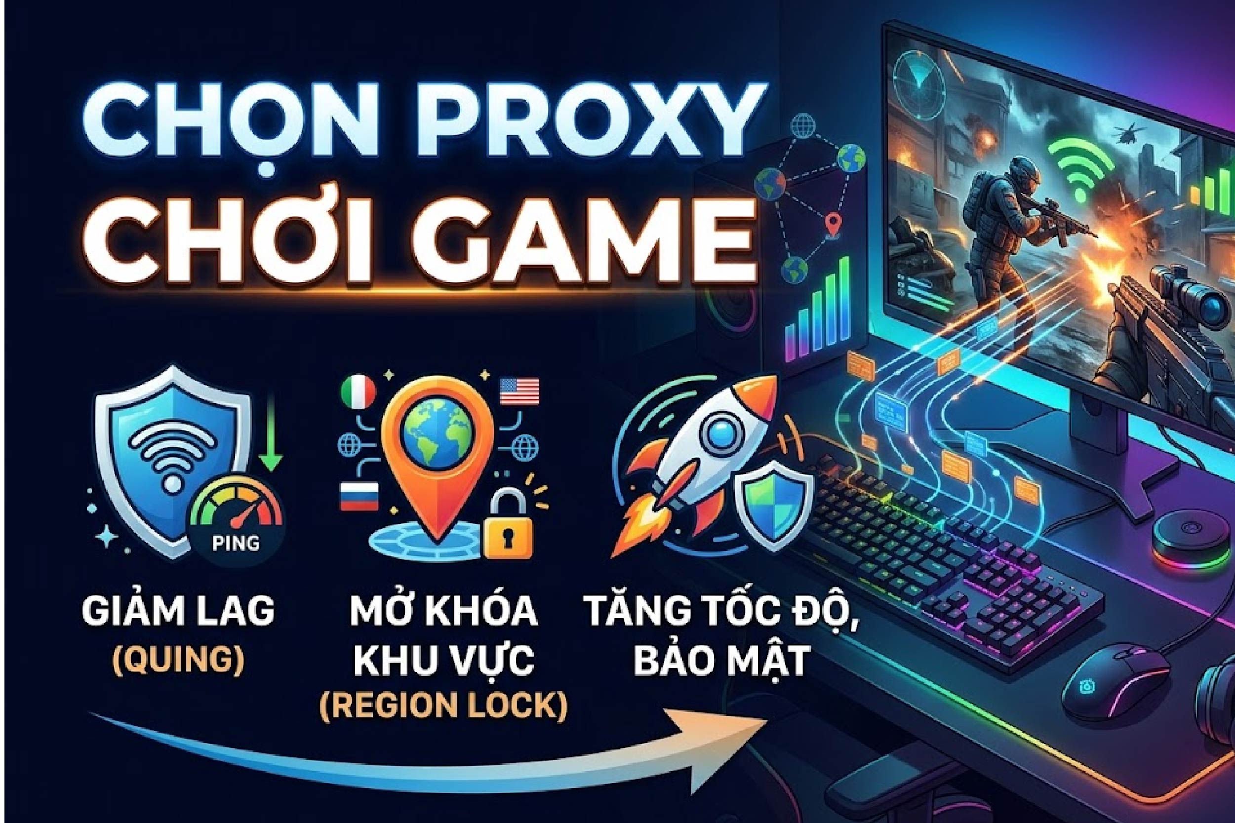 Chọn Proxy chơi game