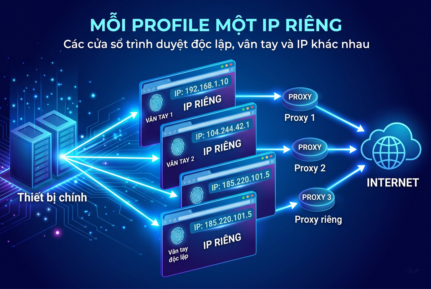Mỗi profile một IP riêng