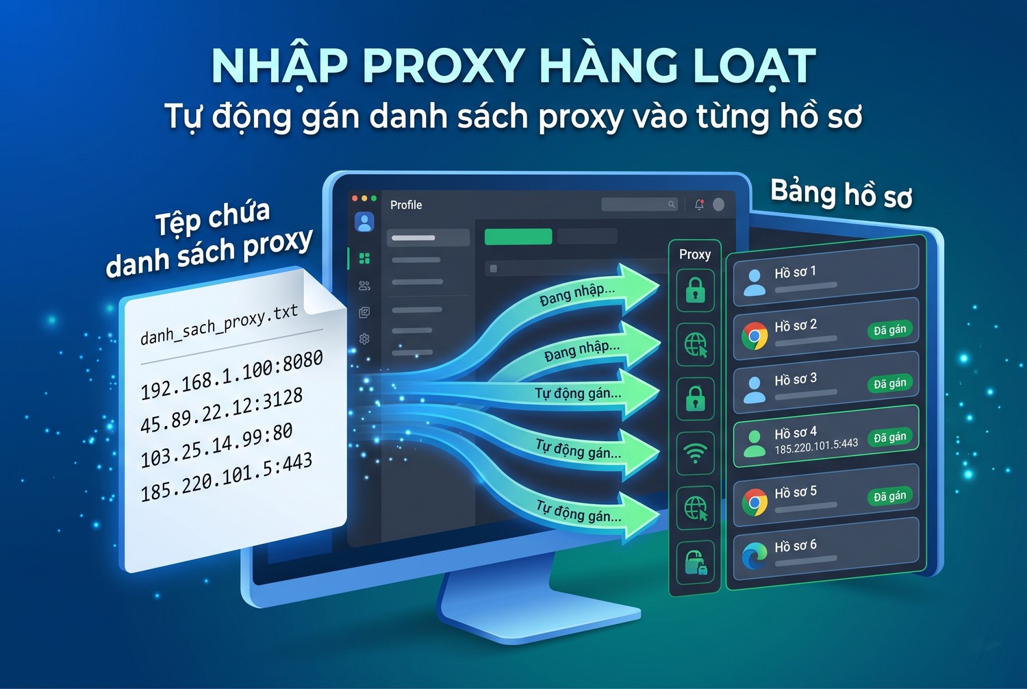 Nhập proxy hàng loạt