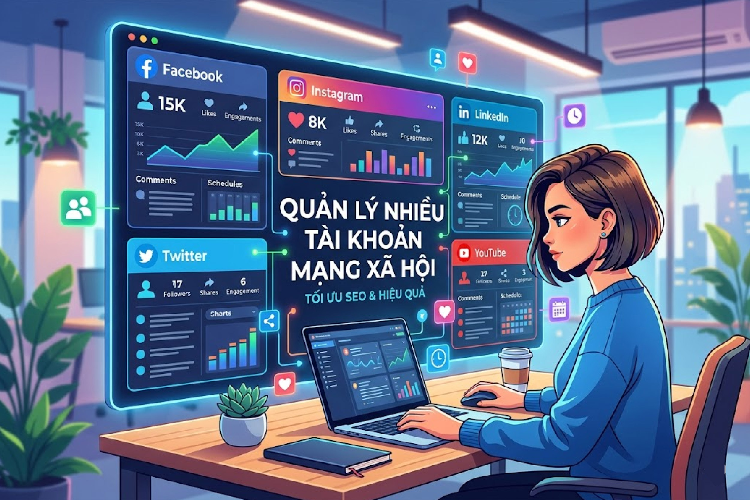 Quản l&yacute; nhiều t&agrave;i khoản mạng x&atilde; hội