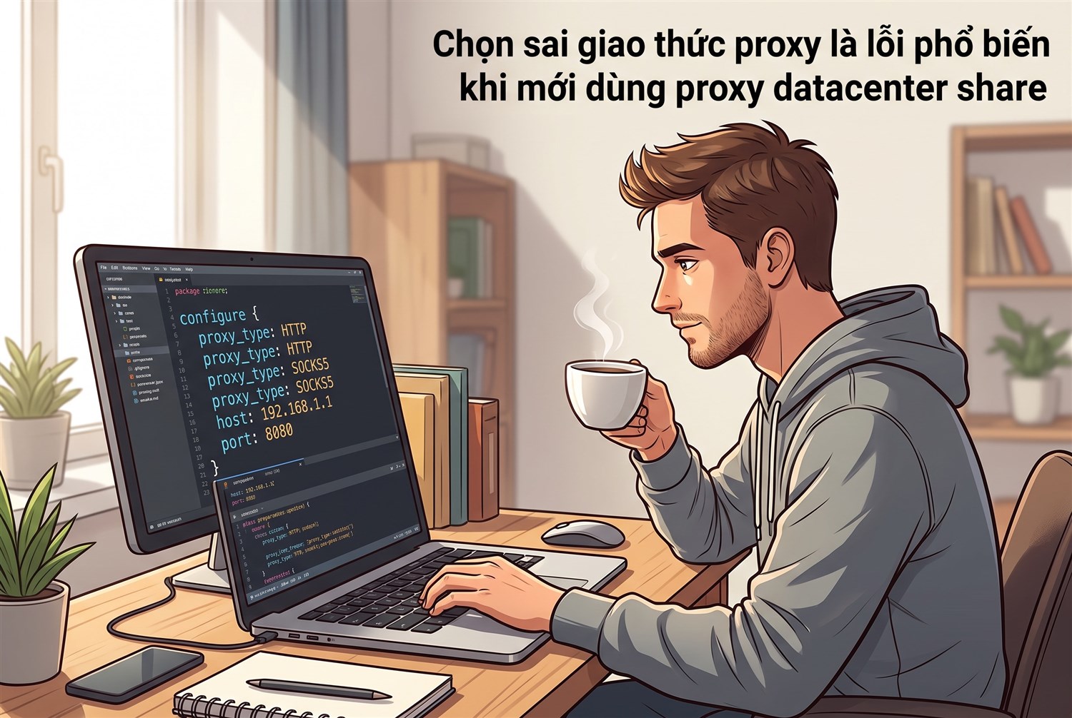 Chọn sai giao thức proxy là lỗi phổ biến khi mới dùng proxy datacenter share