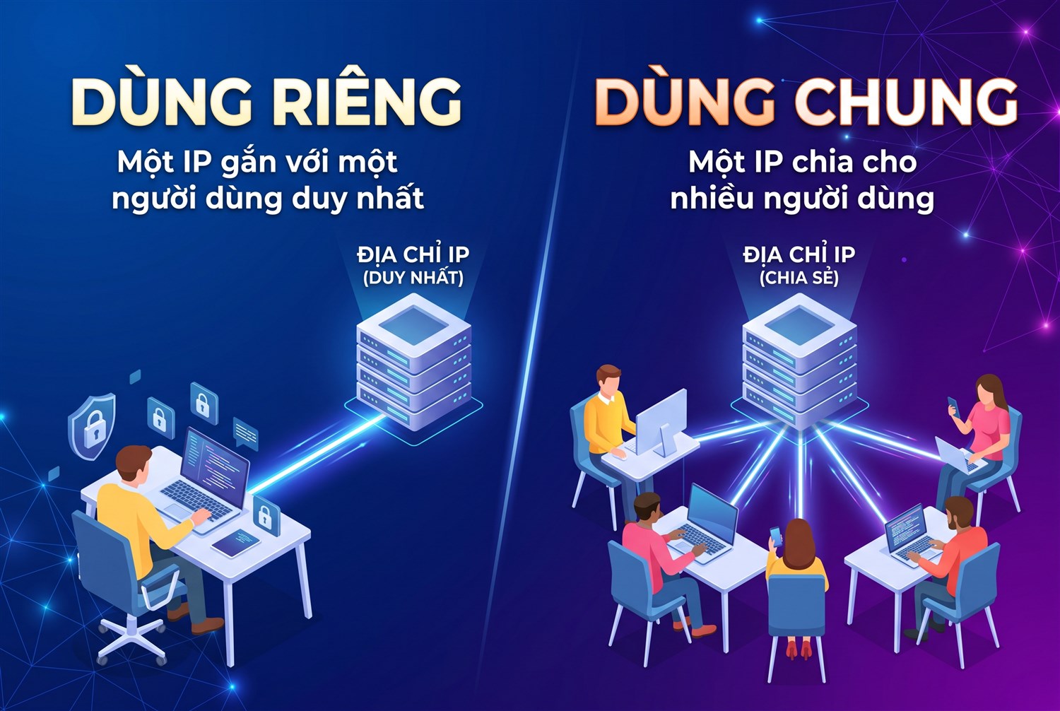 Dùng riêng và dùng chung