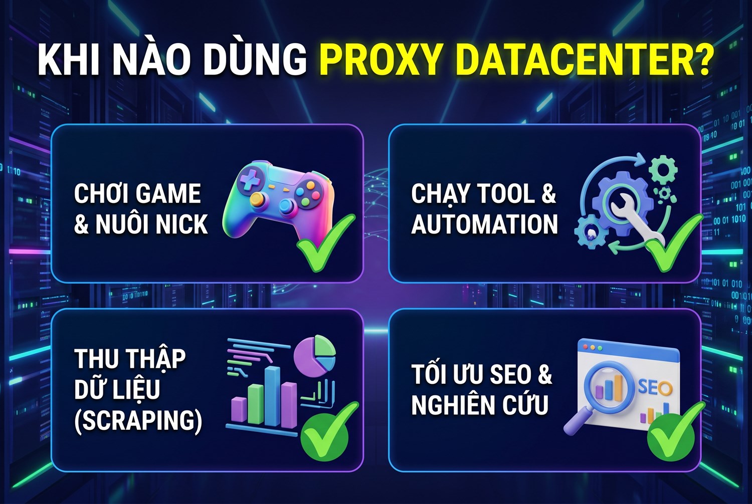 Khi nào dùng proxy datacenter